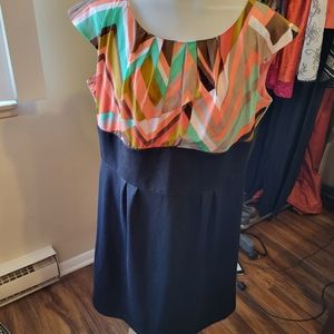 Size 16 multicolored patterned dress